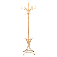 Bentwood Hat and Coat Stand Hatstand Umbrella Holder Timber Natural