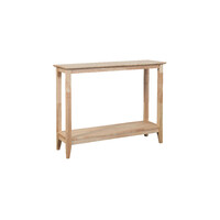 Quadrat Console Hall Table 1000mm 2 Shelf Retro Timber Natural