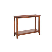 Quadrat Console Hall Table 1000mm 2 Shelf Retro Timber Antique Maple