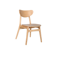 Finland Dining Chair Cafe Bar Natural Timber Frame with Natural Veneer Seat