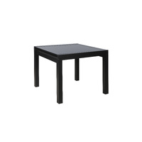 Sorrento Extension Dining Table Rectangle Timber 900mm - 1800mm Black