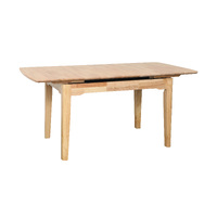Ascot Extension Dining Table Rectangle Timber 1300mm - 1625mm Natural