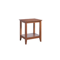 Quadrat 500 x 400 mm Lamp Table Rubberwood Antique Maple