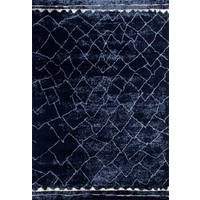 Zanzibar 567 Navy Blue Moroccan Style Modern Rug 160cm x 230cm 