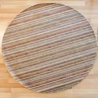 Streak Wool Floor Rug Mos Rugs Children's 120cm Round Multi Colour
