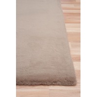 Celine Soft Polyester Floor Rug 200cm x 290cm Beige Brown