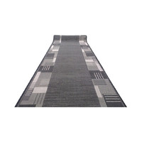 Runner Rubber Backed Hall Entrance Floor Carpet 67cm wide Montana Grey