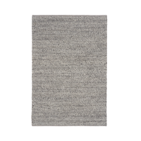 Mos Rugs Hand Woven 200cm x 290cm Large New Zealand Wool Rug Park Lane Dark Grey 