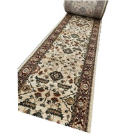 Verona Beige Red Hall Runner Hallway Carpet 80cm wide Persian Design