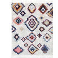 Morocco Bohemian Tribal Floor Rugs tassels Polyester Soft Rug 160cm x 230cm 