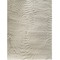 Macy Rug 120cm x 160cm Beige Extra Soft Faux Fur Waves Design Floor Rugs 