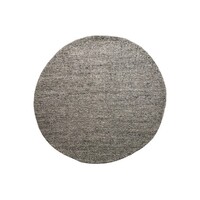 Avenue Round Rug Recycled Plastic Loop Modern PET Rugs 160cm Diametre Shale Dark Grey