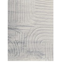 Macy Rug 120cm x 160cm Light Grey Extra Soft Faux Fur ART Deco Design Floor Rugs