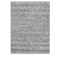 Harlow Modern Contemporary Wool RINGLETS Floor Carpet 160cm x 230cm Grey