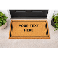 Personalised Custom Doormat 45cm x 75cm Coir PVC Outdoor Entrance Mat (3 Pack)