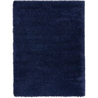 Laguna 160cm x 230cm Shag Rugs Extra Thick Floor Area Modern rug Denim Navy blue 