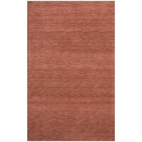Decorator Orange Contemporary Plush Modern Hand Tufted Thick Wool Blend Rug 160cm x 230cm