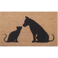 Cat and Dog Heavy Duty Door Mat Outdoor PVC 40cm x 70cm Doormat 