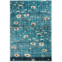 Valencia Rug Daisies 16650 Polypropylene Modern Floor Rugs 160cm x 230cm Blue 