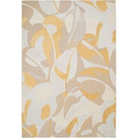 Anais Orange Floor rugs Modern Recycled Polyester & Jute Pattern Rug 160cm x 230cm 