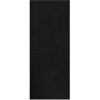 Dasha Black Wool Blend Runner Mos Rugs Hand Woven Hallway Carpet 80cm x 320cm