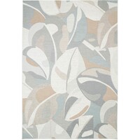 Anais Grey Floor rugs Modern Recycled Polyester & Jute Pattern Rug 200cm x 290cm
