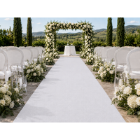 Party WHITE Expo Flat 133cm Wide Wedding Runner Event Floor Entrance Carpet Indoor Outdoor