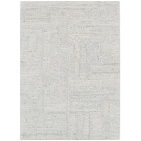 Seren Neutral Luxurious Modern Boucle Wool Blend Floor Rug 160cm x 230cm Silver Gream
