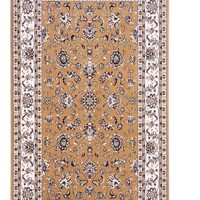 Baluchi Traditional Floral Hall Runner Hallway Berber Beige 80cm wide