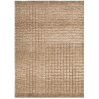 Canyon Rug Modern Plain Contemporary Rugs Soft Polyester 160cm x 230cm Sand Beige