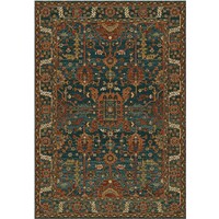 Italtex Coppola Rugs Saffron Heatset Poly Rug Blue #018