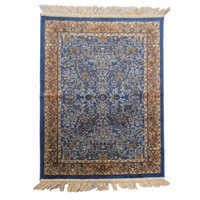 Italtex Rugs Chiraz Art Silk Floor Carpet Rug Mat 100cm x 137cm Blue H261-9