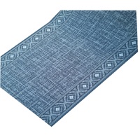 Sarah Modern Hall Runner 67cm wide Hallway Carpet Rubber Backed Blue Grey