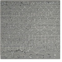 Mos Rugs Casablanca Rug Grey Wool & Recycled Silk Floor Hand made 200cm x 290cm