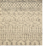 Mos Rugs Casablanca Rug White Wool & Recycled Silk Floor Hand made 155cm x  225cm 