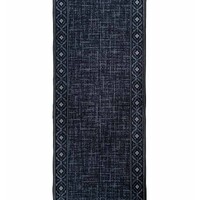 Sarah Modern Hall Runner 67cm wide Hallway Carpet Rubber Backed Dark grey