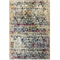 Agrabah Transitional Faded Look Hall Runner Hallway Multi coloured 80cm wide