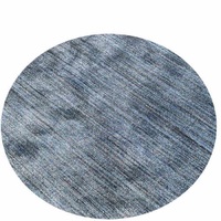 Orlando Rug Round Blue Floor Rugs 160cm Diametre Space Dyed Yarn Polyester