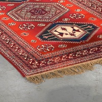 Chiraz Art Silk Hall Runner Mat Rug 68cm x 230cm 9379-12 red
