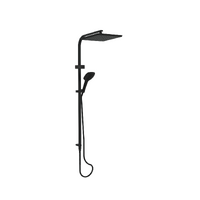 Overhead Twin Air Flow Shower Rail Multi Function Brushed Nickel Greens Tapware Skyla 18690MB