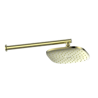 Greens Tapware Bathroom Overhead Wall Shower Single Function Brushed Nickel Corban 193001BN