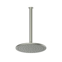 Greens Tapware Bathroom Overhead Ceiling Shower 260mm Brushed Nickel Glint 1850021