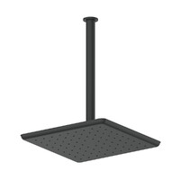 Greens Tapware Bathroom Overhead Ceiling Shower 280mm Matte Black Skyla 186002MB