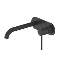Greens Tapware Wall Basin Mixer With Plate Bathroom Tap Spout Matte Black Textura 183025217