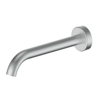 Greens Tapware Bath Spout Round 190mm Brushed Stainless Textura 18301903
