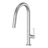 Greens Tapware Kitchen Sink Mixer Tap Pull-Down Brushed Stainless Luxe 18102543