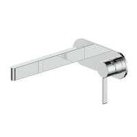 Greens Tapware Wall Basin Mixer with Face Plate Bathroom Tap Glint Chrome 185025210