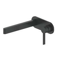 Greens Tapware Wall Basin Mixer with Face Plate Bathroom Tap Glint Matte Black 185025217