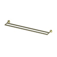 Greens Tapware Double Towel Rail Holder 600mm Astro II Brushed Brass 6815056