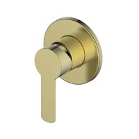 Greens Tapware Bathroom Shower Mixer Tap Round Plate Astro II Brushed Brass LF2524806BB